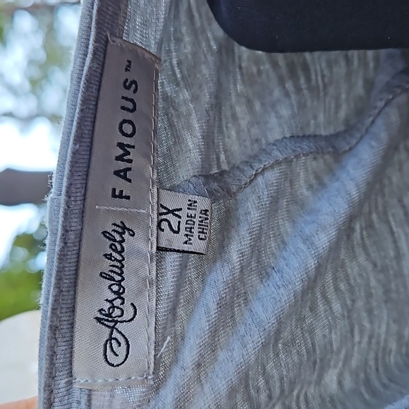 Absolutely Famous Grey & Black Zebra Print Blouse - Picture 4 of 8